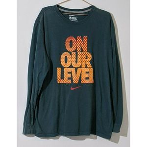 Nike Men's "On Our Level" T-Shirt XXL Long Sleeve